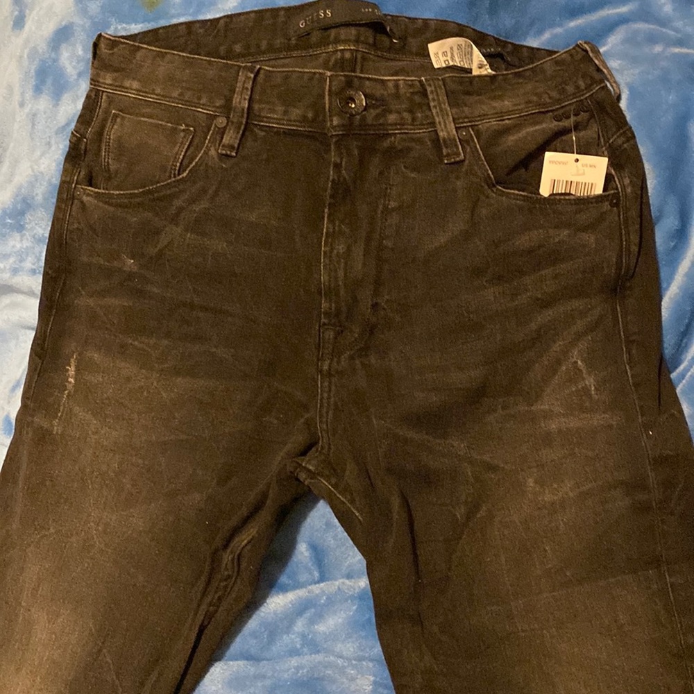 Guess jeans black high waist